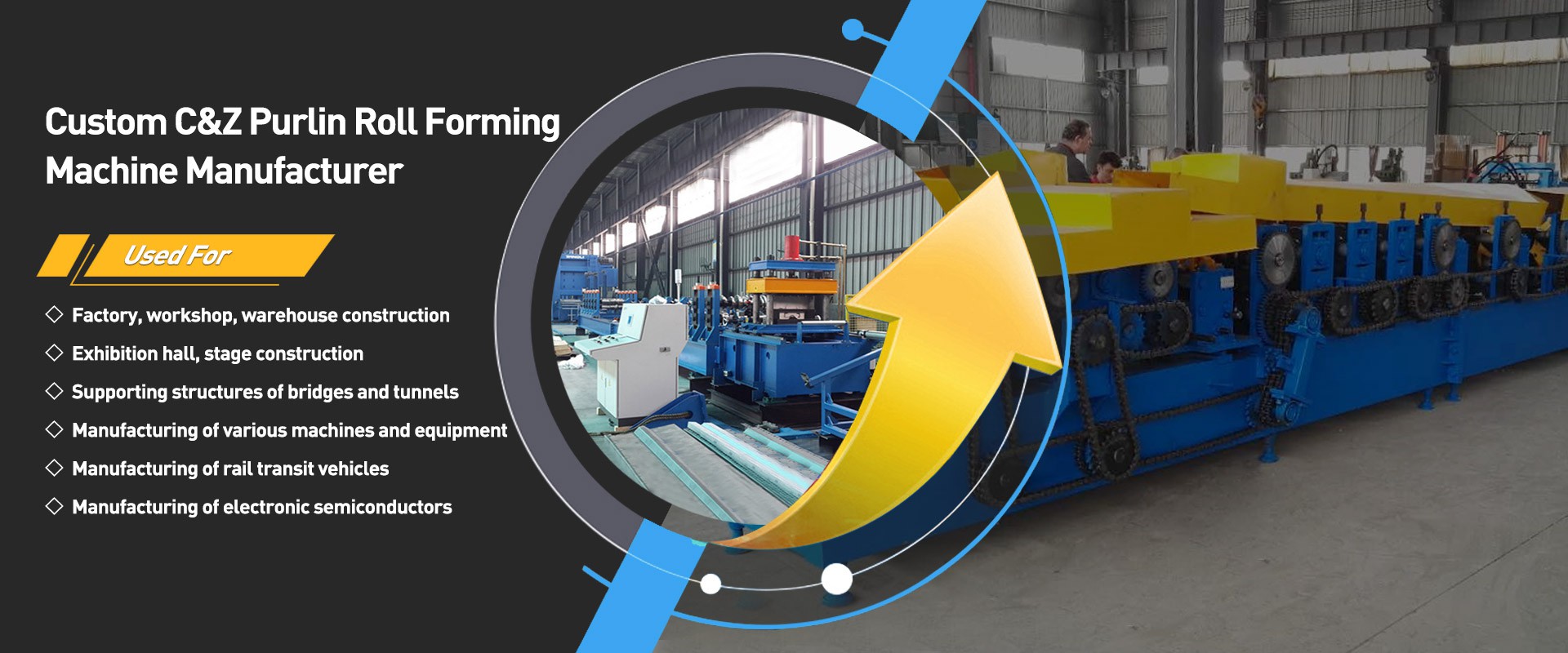 Custom C&Z Purlin Roll Forming Machine Manufacturer